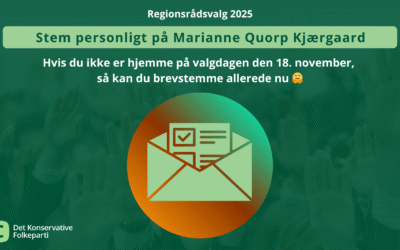 Sådan kan du brevstemme – på mig 🤗